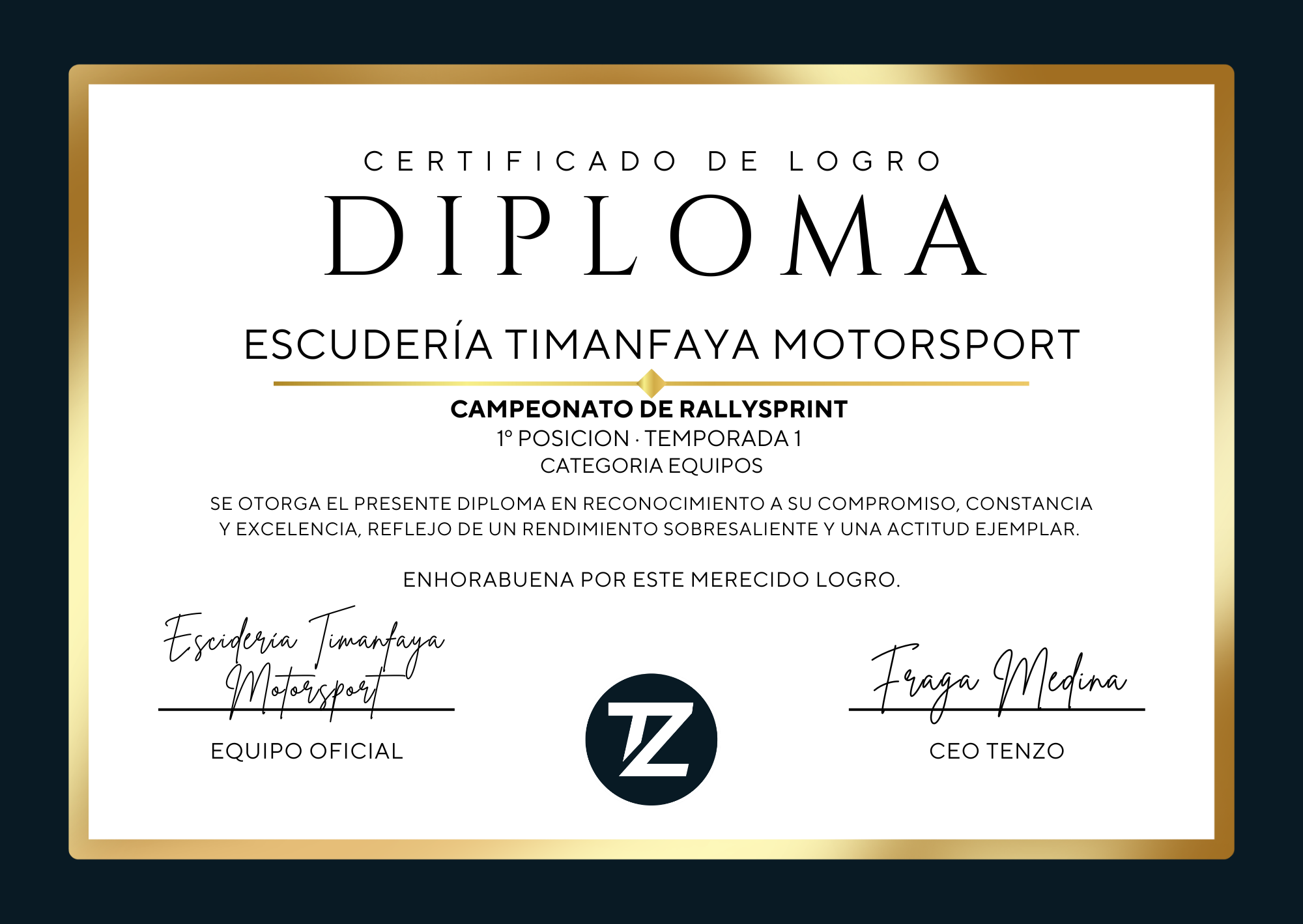 Rallysprint  Temporada 1
